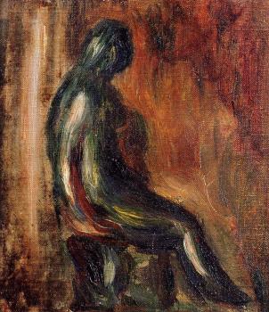 Pierre Auguste Renoir : Study of a Statuette by Maillol